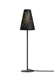   
                        
                        Настольная лампа NOWODVORSKI (Польша) 49767    
                         в стиле Модерн.  
                        Тип источника света: светодиодная лампа, сменная.                                                 Цвета плафонов и подвесок: Черный, Рисунок.                         Материал: Ткань.                          фото 1